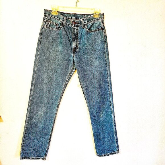 Wrangler Men Blue Jeans Size 36W X 34L Western Workwear Relaxed Fit - Picture 1 of 6
